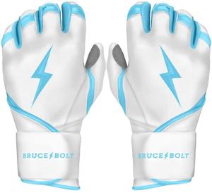 Gants de frappe en cuir blanc Bruce Bolt, légers, durables, à enfiler, ambidextres, personnalisables, unisexes, pour adultes - Product Image 1