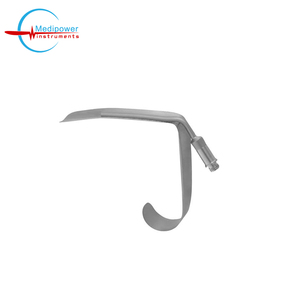 Écarteur facial manuel Ferreira pour chirurgie plastique avec lumière à fibre optique, usage hospitalier, longueur 108 mm, lame de 22 mm de large - Product Image 6