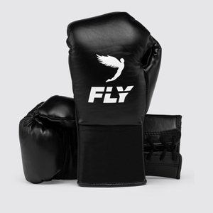 Guantes de Boxeo Profesionales de Piel de Vacuno Genuina de Primera Calidad, con Cordones, Correa de Muñeca Ajustable, Logotipo Personalizado Impreso - Product Image 1