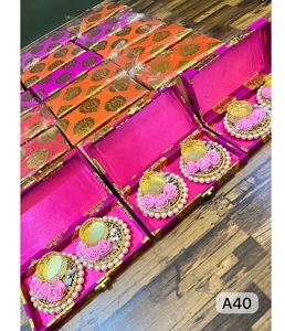Jaipurios Beautiful Traditional Handmade MDF Floral Tea Light Holder <b>Gift</b> Box Luxury <b>Wedding</b> Housewarming Return <b>Gift</b> Diwali Set - Product Image 1
