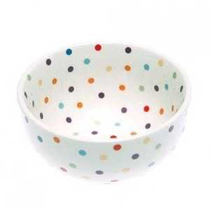 ชามขนมหวานทรงกลมลายเพ้นท์มือทันสมัยสีเขียวลายจุดสีน้ำเงิน - Product Image 3