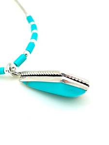 Collar de Cadena de Eslabones Chapado en Oro Vintage con Turquesa, Joyería Artesanal con Piedras Preciosas, Regalo Elegante para Mujer, Proveedor Mayorista - Product Image 6