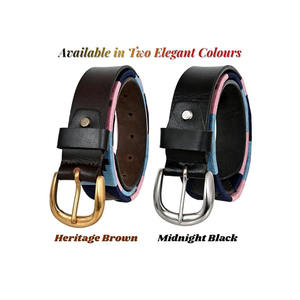 Nouvelle ceinture polo en cuir de vachette western 2026 avec boucle en cuivre, logo personnalisé et mors de cheval – Haute qualité, personnalisable - Product Image 2