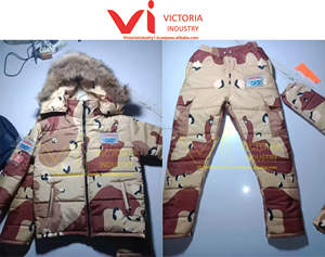 Dernières vestes matelassées safari à col montant tendance, Pakistan, imprimées avec des motifs dégradés sur le devant - Product Image 6