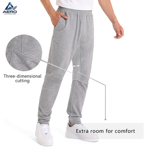 Pantalones Deportivos de Algodón y Poliéster con Ajuste Atlético, Transpirables, Lisos, Personalizables para Hombre, Ideales para Gimnasio y Fitness - Product Image 3