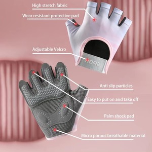Guantes Deportivos de Gimnasio de Secado Rápido con Agarre Fuerte para Levantamiento de Pesas, de Algodón/Poliéster/Spandex, con Correa para Muñeca, Ideales para Cross Training - ¡Gran Oferta! - Product Image 4