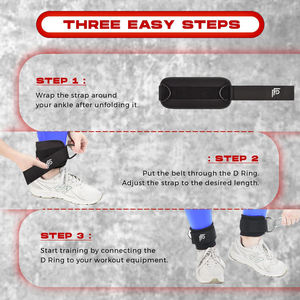 สายรัดข้อเท้าออกกำลังกายคุณภาพสูงพร้อมโลโก้สั่งทำ วัสดุนีโอพรีนนุ่ม ไม่ลื่น ปรับได้ เหมาะสำหรับทุกเพศ อุปกรณ์เพื่อความปลอดภัยสำหรับแบรนด์ฟิตเนส - Product Image 5