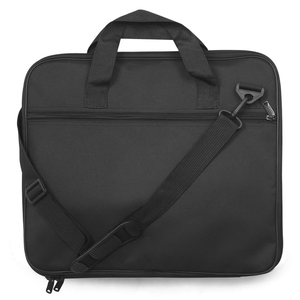 Universal Masonic Apron Soft Carry Case Black Zipper Travel <b>Bag</b> with Adjustable Shoulder Strap Handle and Front Storage Pocket - Product Image 1
