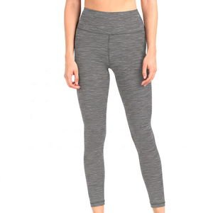 Women's High Waist Yoga <b>Leggings</b> Full Length Textured Four-Way Stretch Spandex Polyester Pants - Product Image 2