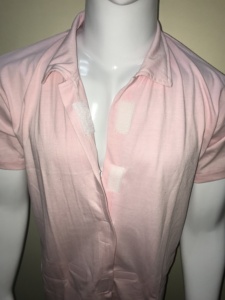 Haut de récupération post-mastectomie en jersey uni, ouvert, avec poches et attaches pour drains, sans manches, tricoté en polyester/coton - Product Image 2