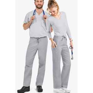 Combinaison de clinique résistante aux taches, taille ajustable, multi-poches, tenue de médecin, uniforme d'hôpital unisexe - Product Image 3