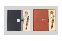 Agenda de Cuero con Bolígrafo y Llavero, Regalo Personalizado, Set de Regalo Corporativo, Elegante Kit de Oficina, Graduación, Día de la Madre, San Valentín