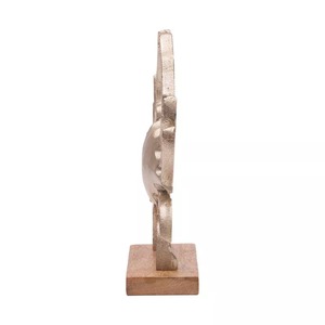 Sculpture abstraite en bronze, art moderne, décoration, forme irrégulière, pièce de table faite à la main pour le salon - Product Image 2