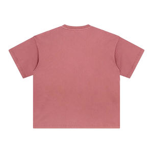 Camiseta Corta Personalizable para Hombre, de Peso Pesado, Cuello Redondo Oversize, Corte Holgado, Manga Corta, Tejido Liso, Lavado Ácido - Product Image 4