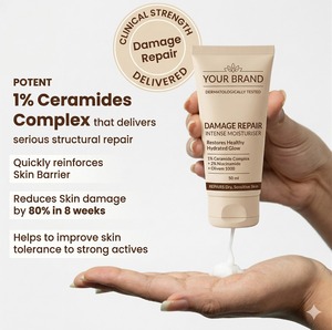 Crema Hidratante Facial Reparadora de Barrera Cutánea para Hidratación Profunda y Protección de la Piel, Suministro del Fabricante - Product Image 2