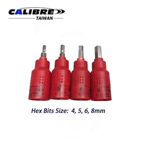 TAIWAN CALIBRE 16pc 3/8" Drive VDE Insulated Bits <b>Socket</b> Wrench and <b>Ratchet</b> Set - Product Image 2