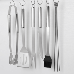Top Chef professionale 9 pezzi accessori per barbecue Set di utensili da cucina da esterno base per ristoranti nel cortile regali per padre - Product Image 2
