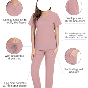 Tenue Médicale Professionnelle : Ensemble Blouse et Pantalon d'Infirmière Personnalisable avec Logo – Vente en Gros – Tenue Médicale pour Médecin Shaghaf Sports Wear Impex SC1 - Product Image 5