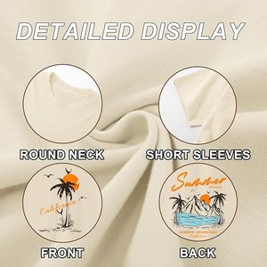 เสื้อยืดพิมพ์ลายผู้ชายแฟชั่นสตรีทแวร์ดีไซน์กราฟิกคอกลมแขนสั้นสบายน้ำหนักเบาชุดลำลองฤดูร้อน - Product Image 6