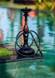 Accesorios de lujo para fumar personalizados Venta al por mayor de cachimba árabe Pipa doble Cachimba Shisha Cachimba - Product Image 4