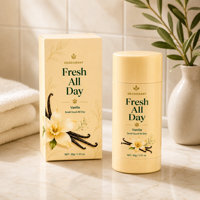 Déodorant longue durée à la vanille fraîche, stick corporel anti-transpirant parfumé, marque privée, vente en gros, OEM, ODM
