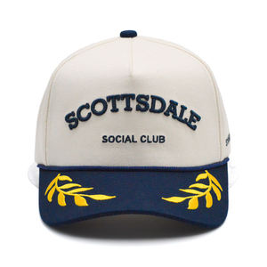 Casquette de baseball unisexe personnalisée à 5 panneaux en polyester/coton avec logo brodé, réglable, à fermeture snapback, pour l'extérieur - Product Image 2