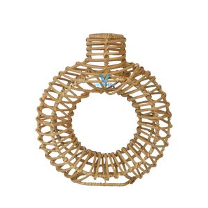 <b>Top</b> Selling Vietrustic Rattan Handmade Woven Modern Rustic Eco-Friendly Table Vase Natural Home Decor Wholesale OEM ODM Supplier - Product Image 2