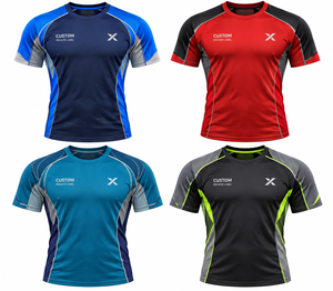 T-shirts de sport pour hommes - Bleu marine, rouge, noir et six autres couleurs - Fabricant de vêtements de sport et d'extérieur - T-shirt à manches courtes - Product Image 1