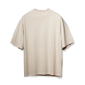 T-shirt pour homme en coton 100% - Nouveau modèle d'été - Blanc uni - Tricoté - Col rond - Manches courtes - Coupe ample - Séchage rapide - Impression numérique - Product Image 2