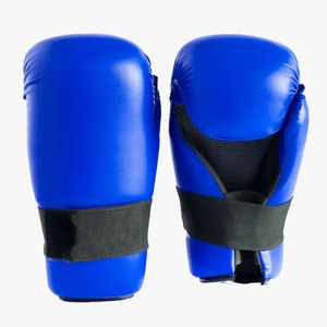 Guantes de Combate Semi-Contacto Profesionales de Cuero PU con Cierre de Gancho y Bucle, Transpirables y Ligeros para Artes Marciales y Boxeo - Product Image 4