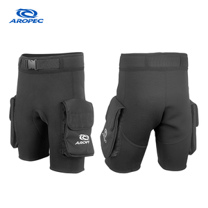 Shorts de bain AROPEC avec logo frontal XL/XXL, en néoprène, imprimé en sérigraphie, avec poche en spandex, anti-UV, pour hommes et femmes - Product Image 1