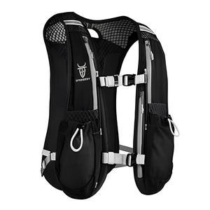 Gilet d'hydratation cycliste VTT Route Léger Respirant 100% Polyester Tricoté avec Réservoir d'Eau et Gourde Souple Sac à Dos Homme Femme - Product Image 4