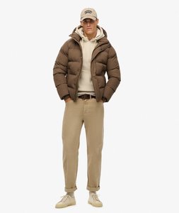 Chaqueta acolchada premium personalizada para hombre para invierno, ropa de exterior premium para hombre, a prueba de viento, con cierre de cremallera y bolsillos laterales, abrigo para hombre - Product Image 4