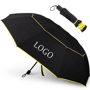 Factory Custom Manual Wholesales for the Rain Automatic <b>Windproof</b> 3 Folding <b>Umbrella</b> With Logo - Product Image 1