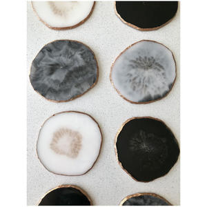 Juego de Posavasos Reutilizables de Cristal de Ágata Natural Premium con Acabado Pulido y Caja Decorativa - Product Image 6