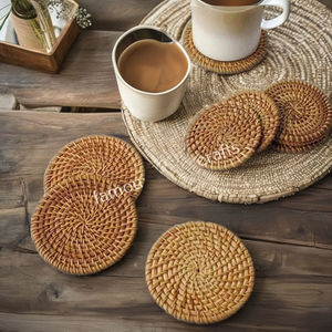 Haute résistance personnalisé couleur naturelle blanc rond tissé bambou rotin caboteur pour accessoire à la maison - Product Image 1