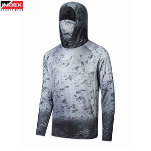 เสื้อฮู้ดตกปลาแบบมืออาชีพ ผลิตตามสั่ง คุณภาพสูง พรีเมียม รุ่นใหม่ล่าสุด ผลิตจากโพลีเอสเตอร์ 100% พร้อมหน้ากากในตัว - Product Image 1