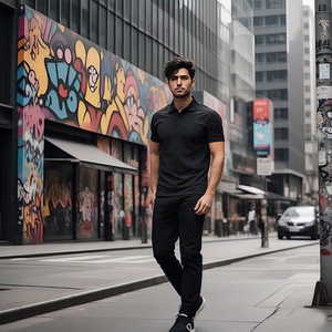 Polo para hombre Camiseta de golf transpirable para tallas grandes Diseña tu propio logotipo Polo para hombre de tallas grandes para hombre - Product Image 2