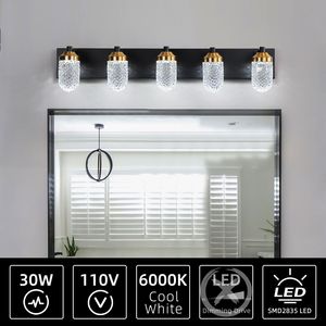 5 lampes LED pour salle de bain avec ampoules durables et écoénergétiques pour l'éclairage de la salle de bain - Product Image 4