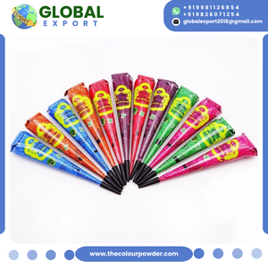 Conos y Tubos de Henna de Colores Más Vendidos, Pasta de Henna Impermeable Multicolor, Pintura Corporal Pintada a Mano, Conos de Mehndi Temporales para el Cuerpo - Product Image 5