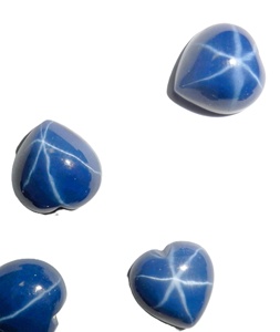 Zafiro Azul Estrella de 11x11 mm, 6 Quilates, Creado en Laboratorio, Cabujón Pulido con Efecto de Estrella de 6 Puntas para Joyería - Product Image 6