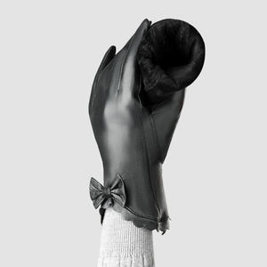 Guantes de cuero para mujer, estilo nuevo de invierno 2026, guantes térmicos para conducir, de Pakistán, a la moda. - Product Image 3