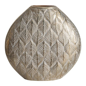 Juego de jarrones de flores de aluminio martillado de lujo moderno, elegantes jarrones decorativos plateados con textura geométrica para la sala de estar - Product Image 5