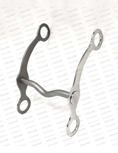 Bocado de cría para ponis, cromado, para equitación, entrenamiento y control, equipo ecuestre Vaslcare - Product Image 1