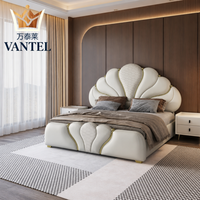 Modernes Hotel-Schlafzimmer-Möbelset Maßgefertigtes Kingsize-Bett Nachttisch Kommode für Luxus-Hotelgästezimmer