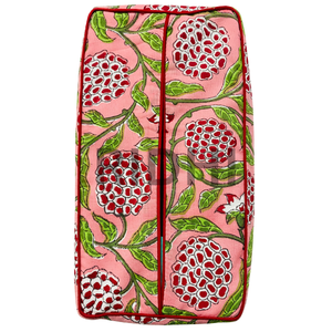 Ridhi - Nuevo Porta Servilletas Decorativo de Algodón con Estampado Floral de Ramas de Granada Rosa, Reutilizable para Hotel - Product Image 5