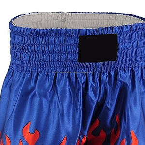 Short de sport unisexe personnalisé en satin de boxe Muaythai imprimé par sublimation avec logo MMA taille élastique pour adultes - Product Image 5