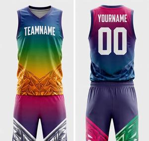 Tenues de basketball entièrement sublimées, faible MOQ, réversibles, avec logo d'équipe personnalisé, ensembles de maillots de basketball pour hommes 2026 - Product Image 6