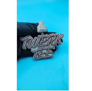 Laysware Jewels Pendentif de luxe Hip Hop en Argent 925 et Moissanite, style Bling, unisexe, cadeau d'anniversaire/de fête - Product Image 1