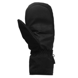 Mitaines de ski noires d'hiver, longueur poignet, style sportif, doublure en fausse fourrure, matière polyester - Product Image 4